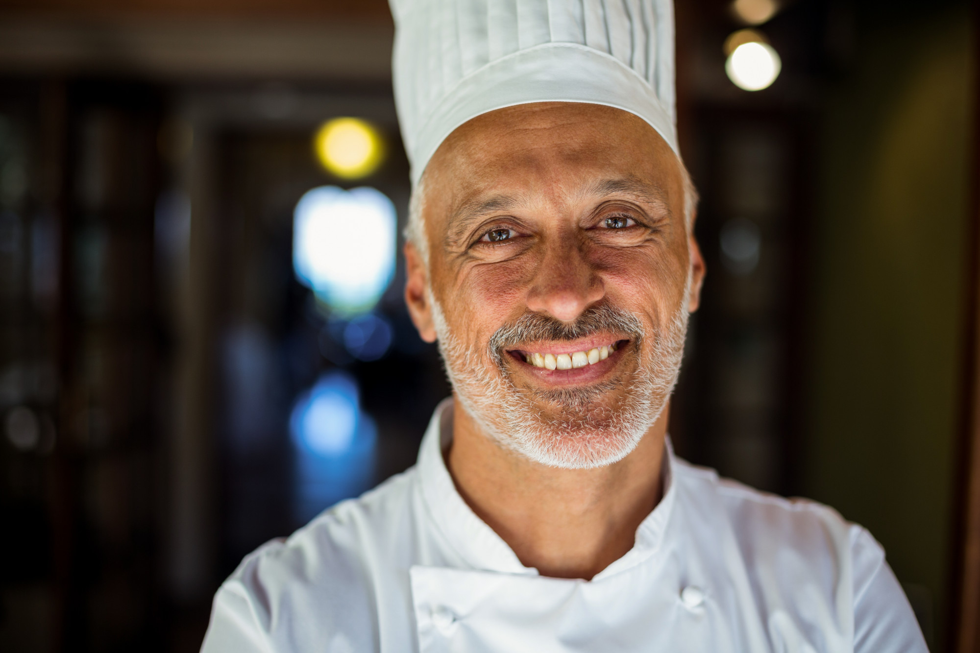 Chef portrait in kitchen